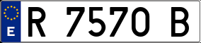 Trailer License Plate